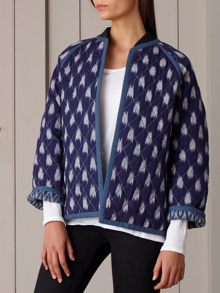 Uzma Bozai - Raggy Reversible Jacket - Blue