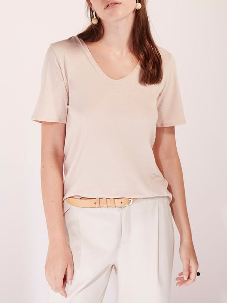 Kowtow - Organic Cotton V T-shirt - Blush