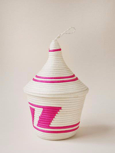 Indego Africa - Peace Basket - Pink