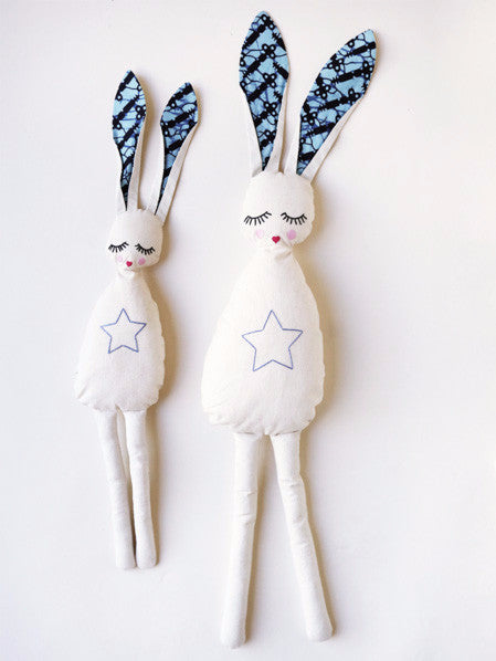 Indego Africa - Sleepy Star Bunny - Blue