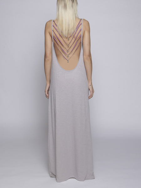 Pitusa - Evil Eye Backless Dress - Grey