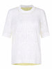 Uzma Bozai - Silk Back Shirt - White and Yellow