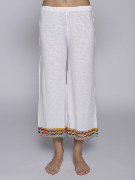 Pitusa Mini Crop Pant - White