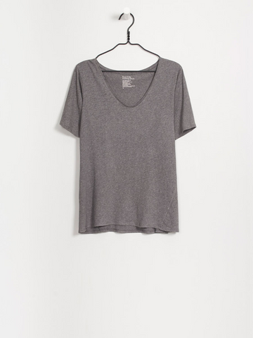 Kowtow - Organic Cotton V T-shirt - Grey
