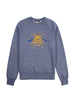 Gung Ho - Signature Embroidered Bee Sweatshirt - Grey Marl