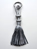 Sahel- Handwoven Silver Leather Tassel