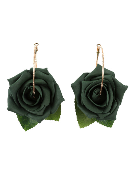 Gung Ho - Roses Earrings - Green